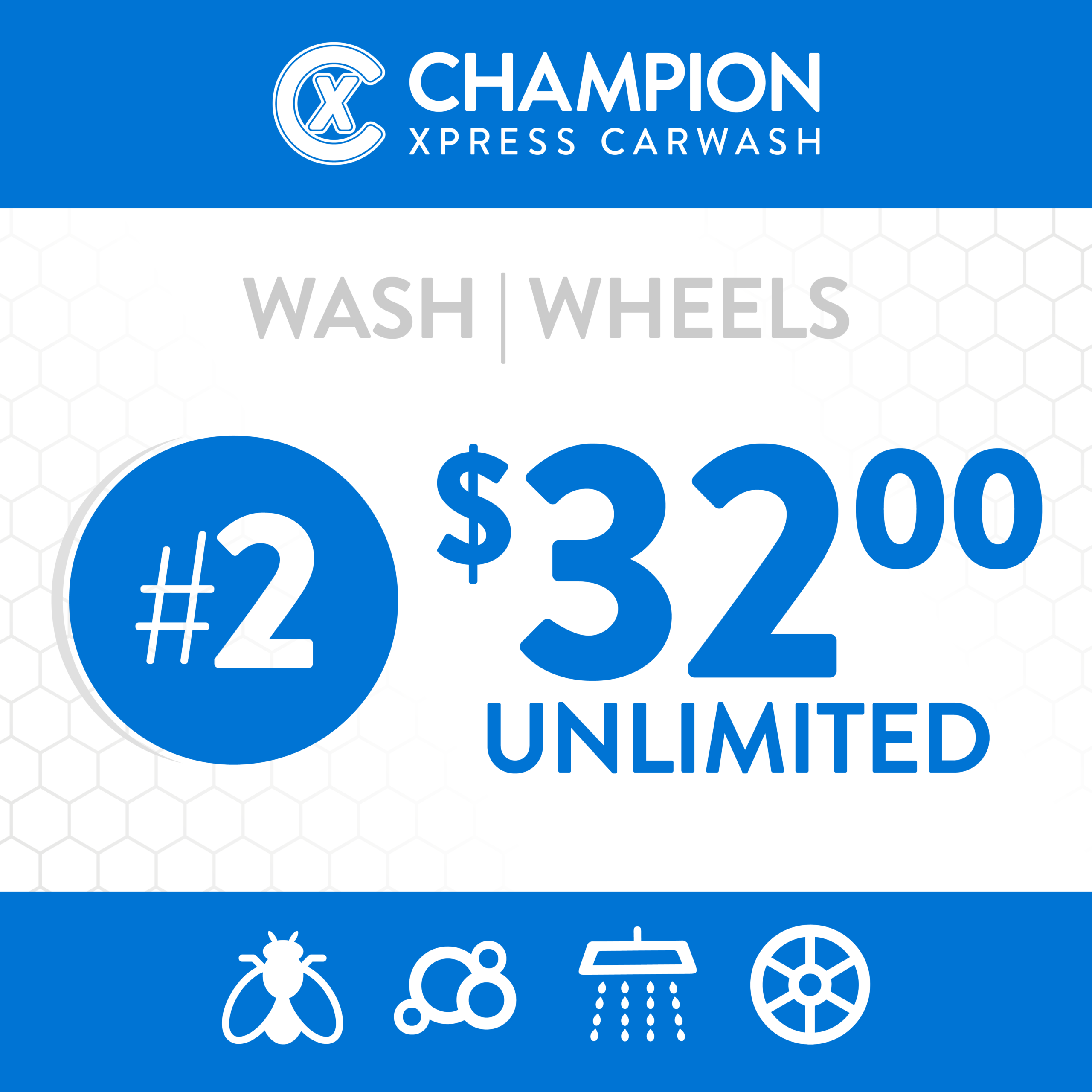 unlimited: #2 wash, wheels (model 2)