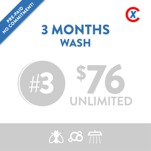 prepaid: 6 months #2 wash, wheels (model 5)
