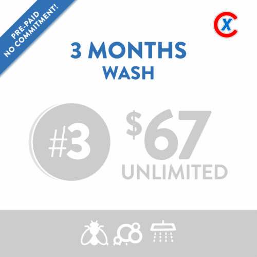 prepaid: 3 months #1 wash, wheels, wax (model 1)