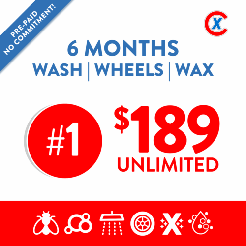 prepaid: 6 months #1 wash, wheels, wax (model 2)