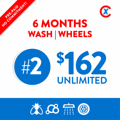prepaid: 3 months #1 wash, wheels, wax (model 1)