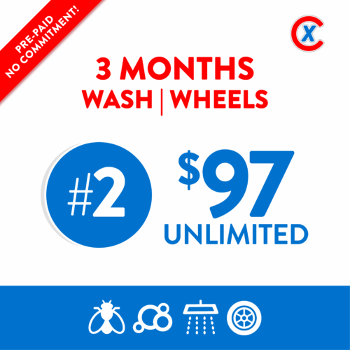 prepaid: 3 months #1 wash, wheels, wax (model 1)