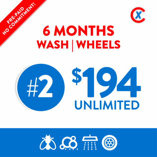 prepaid: 3 months #1 wash, wheels, wax (model 1)
